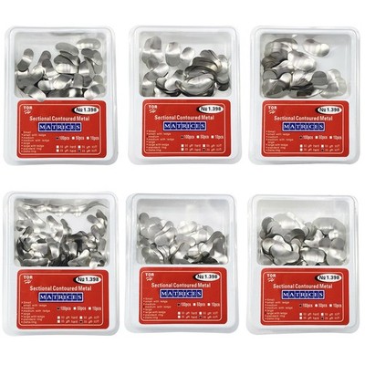 Dental Matrices Bands Sectional Contoured Metal Matrix bands soft S/M/L 35um