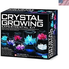 7 Crystals Science Kit - DIY STEM Crystal Growing Experiments Display Cases