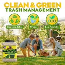 Dumpster Defender - 1.5Lbs Outdoor Trash Can Deodorizer  Liquid Waste Absorb...