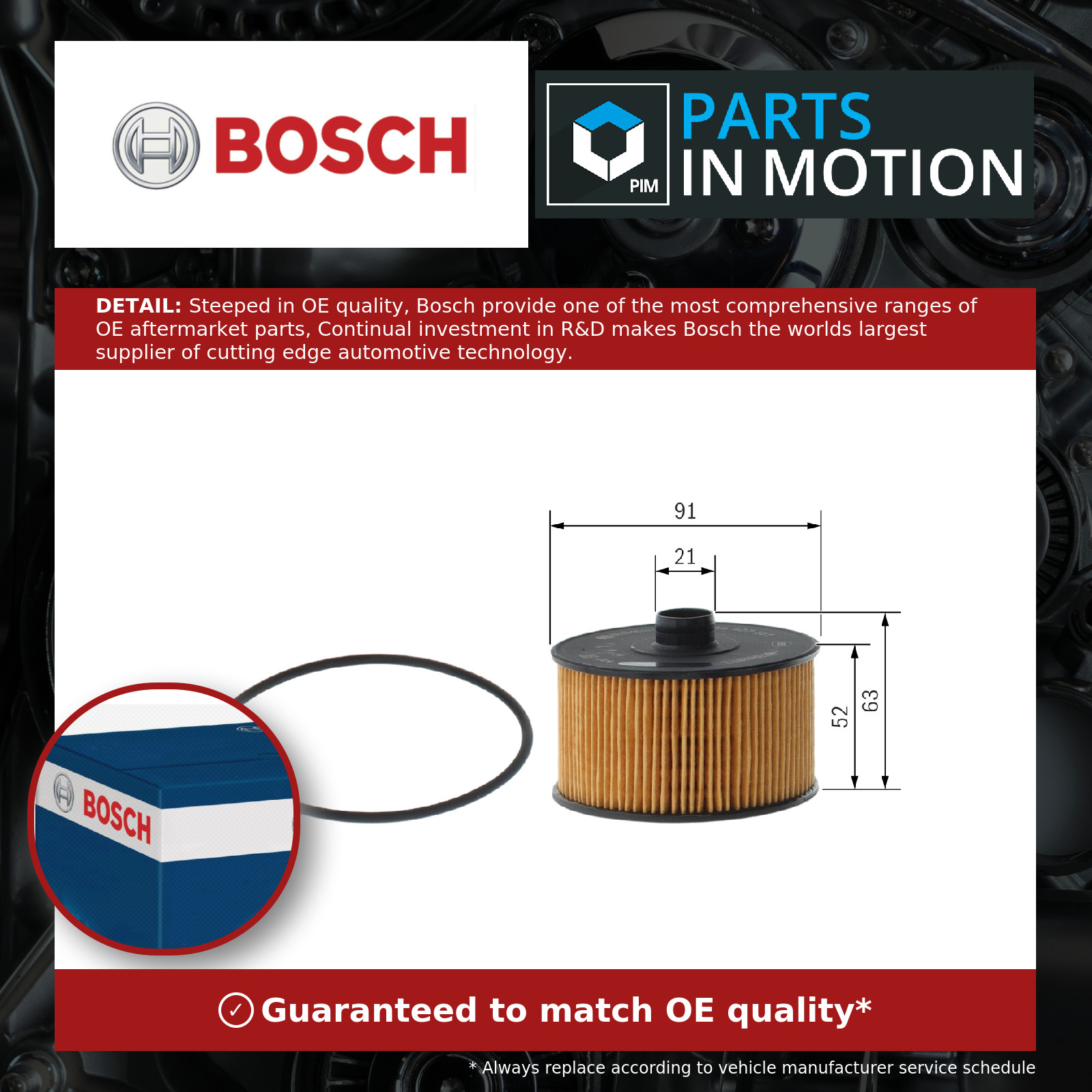 BOSCH F026407231 Oil Filter Fits Dacia Mercedes-Benz Mitsubishi Nissan Renault - Image 4