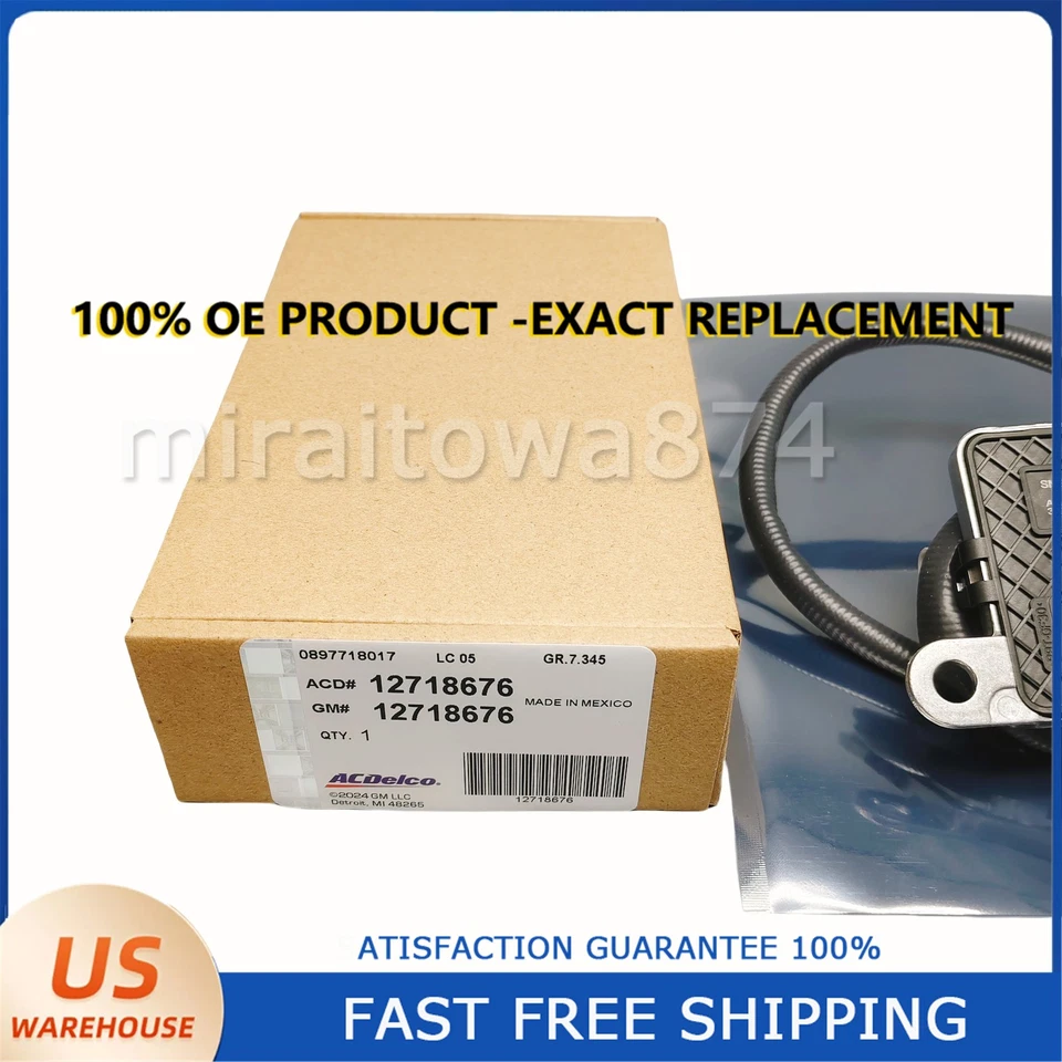 Nitrogen Oxide Sensor NOX 12718676 For Sierra Silverado 2500HD 3500HD 2017-2019 Foto 3 de 4