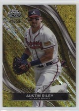 2024 Topps Chrome Black Gold Mini-Diamond Refractor /50 Austin Riley #84 09if