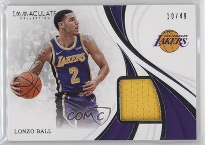 2018-19 Panini Immaculate Materials 10/49 Lonzo Ball #MT-LBL 7xr
