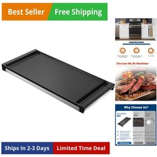 UPGRADED Cast Iron Griddle Replacement for GE Gas Stove, WB31X49806 Heavy-dut...