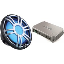Hertz HMD1 High Power Marine Mono Amplifier with HMS 12 S4-LD-G - 12" 4-Ohm M...