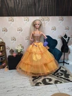 Vintage Barbie Clone Outfit - Gown, Shoes, Purse, Hanger