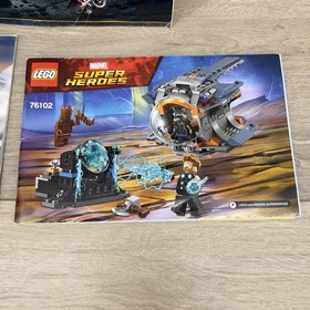 Lot of 3 Lego Instrutions Lord Of the Rings 9473, Marvel 76102, Racers 8357