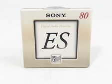 SONY MD ES Series 80min White Shell MiniDisc Made in Japan, 1 Unit, Sealed, New