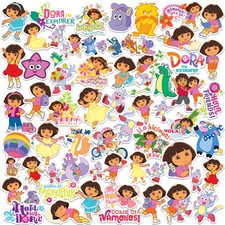 DORA THE EXPLORER VARIETY DIE CUT VINYL 50 CT STICKER PACK