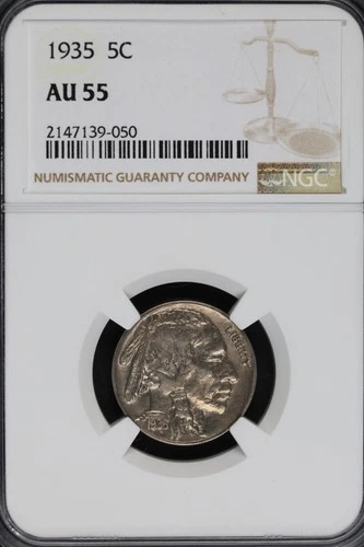 1935 Buffalo Nickel NGC AU 55 - *DoubleJCoins* JL1100-401