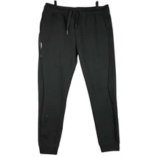 BYLT Premium Basics Pant Men XL Black Jogger Sweatpants Drawstring Tapered