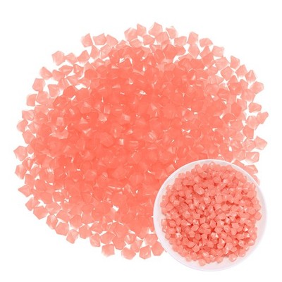 850-Pack Glow in the Dark Rocks, 0.51'' Resin Rhombus Stones [Orange]