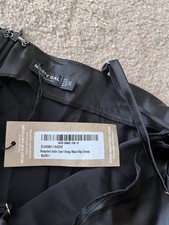 Nasty Gal Recycled Satin Cowl Strap Maxi Slip Dress in Black UK 4 RRP £55 BNWT