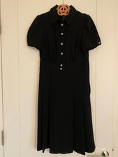 Unused MARC BY MARC JACOBS S/S Shirt Dress Half Button Black Size 0 MJ1225280