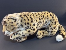 FAO Schwarz Cheetah Leopard 29" Large Stuffed Animal Plush Realistic Jungle Cat