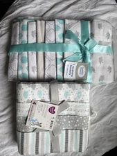New Never Used Baby Receiving Blankets.  Set Of 7 And A Set Of 4