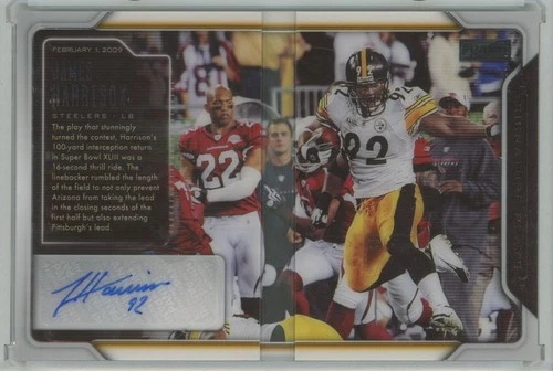 2021 Panini Playbook Signature Plays James Harrison Auto /25 Steelers #SPL-JHA