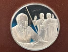 STERLING SILVER ROUND .925  - THE FRANKLIN MINT - THE MEDALLIC YEARBOOK - 1974