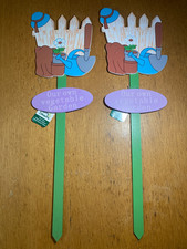 2x Our Own Vegetable Garden Stake Signs, Gardening Plaque Gift, Allotment