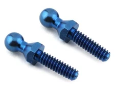 Custom Works Titanium Hex Ball Stud (Blue) (2) (Tall) [CSW8523]