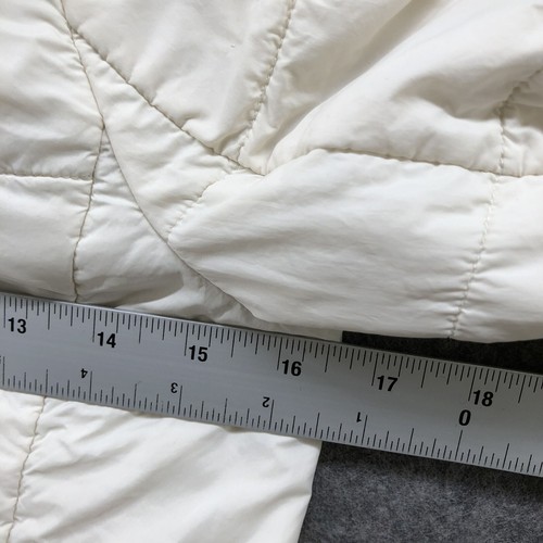 Uniqlo Kids Size 9-10 Lightweight Puffer Jacket Ivory White Girls Boys Quilted - Picture 7 of 8