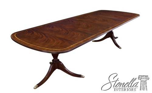 L48072: HENKEL HARRIS model #2207A Flame Mahogany Dining Room Table ~ New