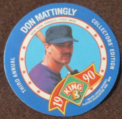 10223 1990 KING B DISC DON MATTINGLY #14
