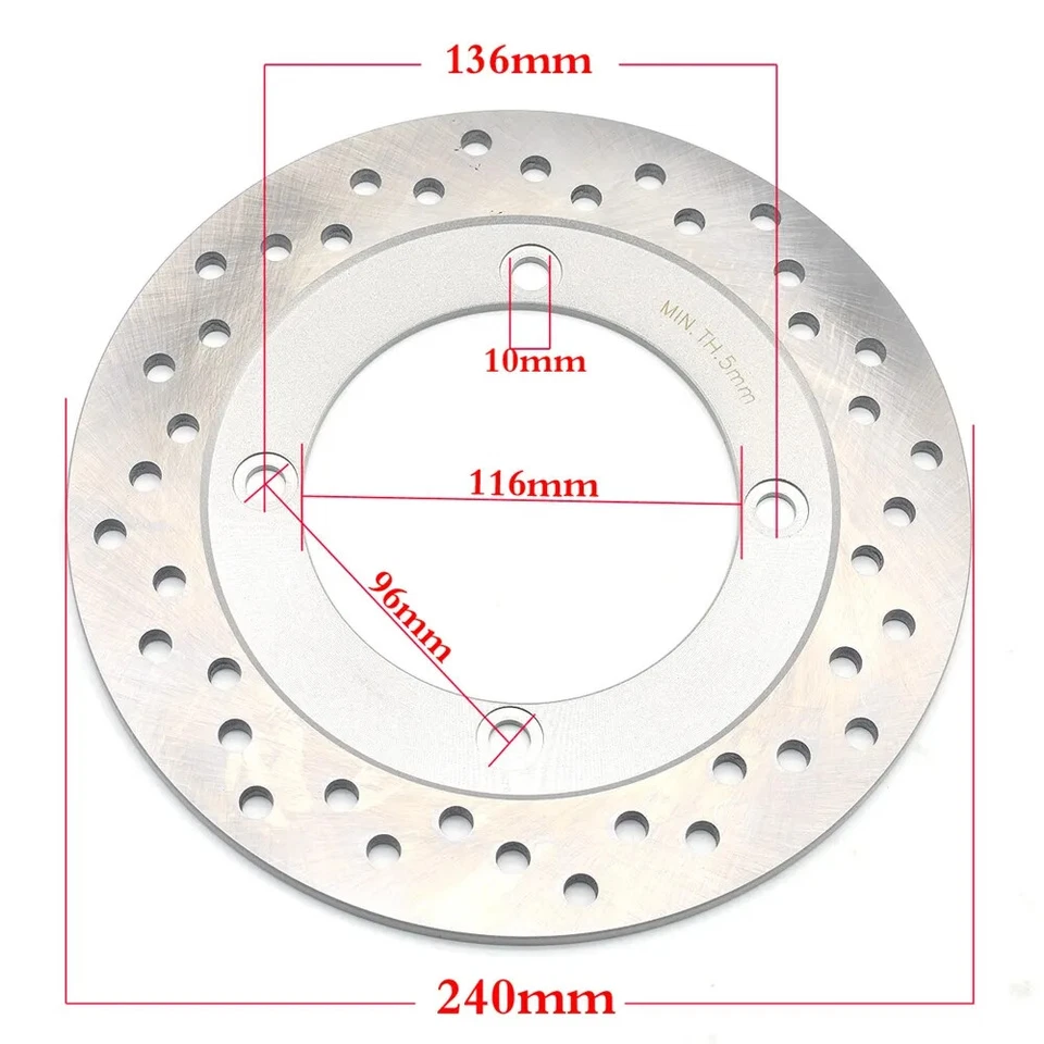 Rotor de disco de freno trasero para Honda CBF500 CB600F CBF600 CBF1000 2006-2012 Foto 2 de 4
