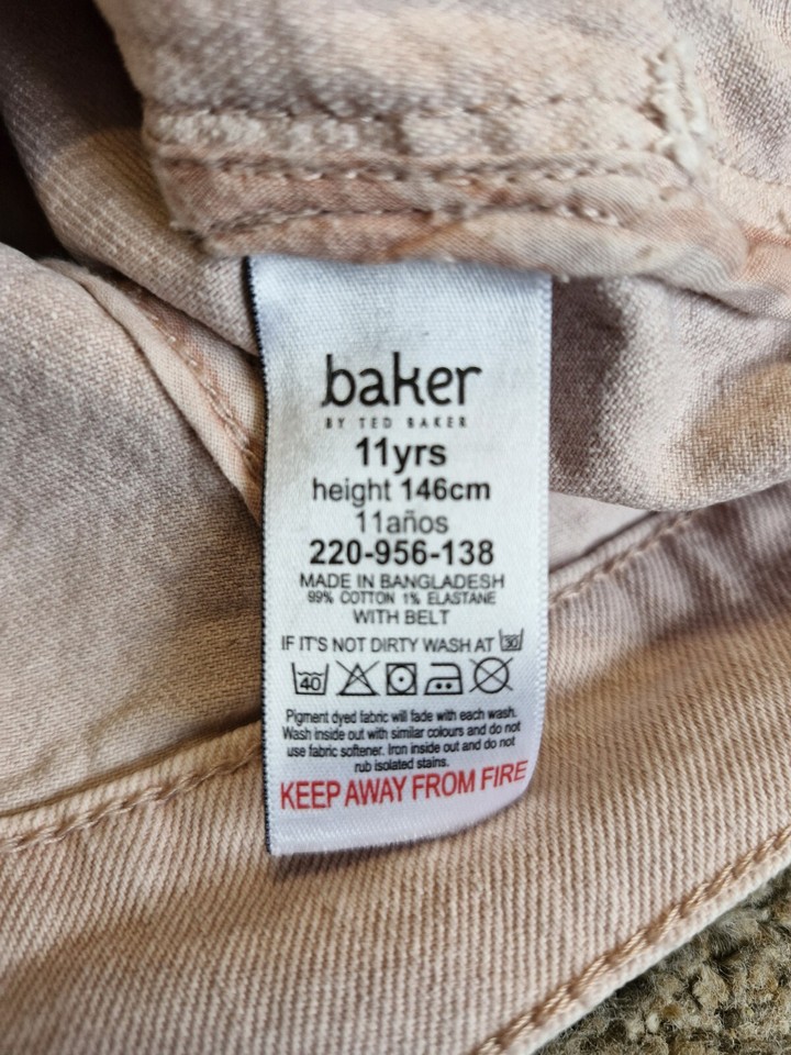 BAKER, Ted Baker Girl's Pink Denim Jacket Age 11 eBay
