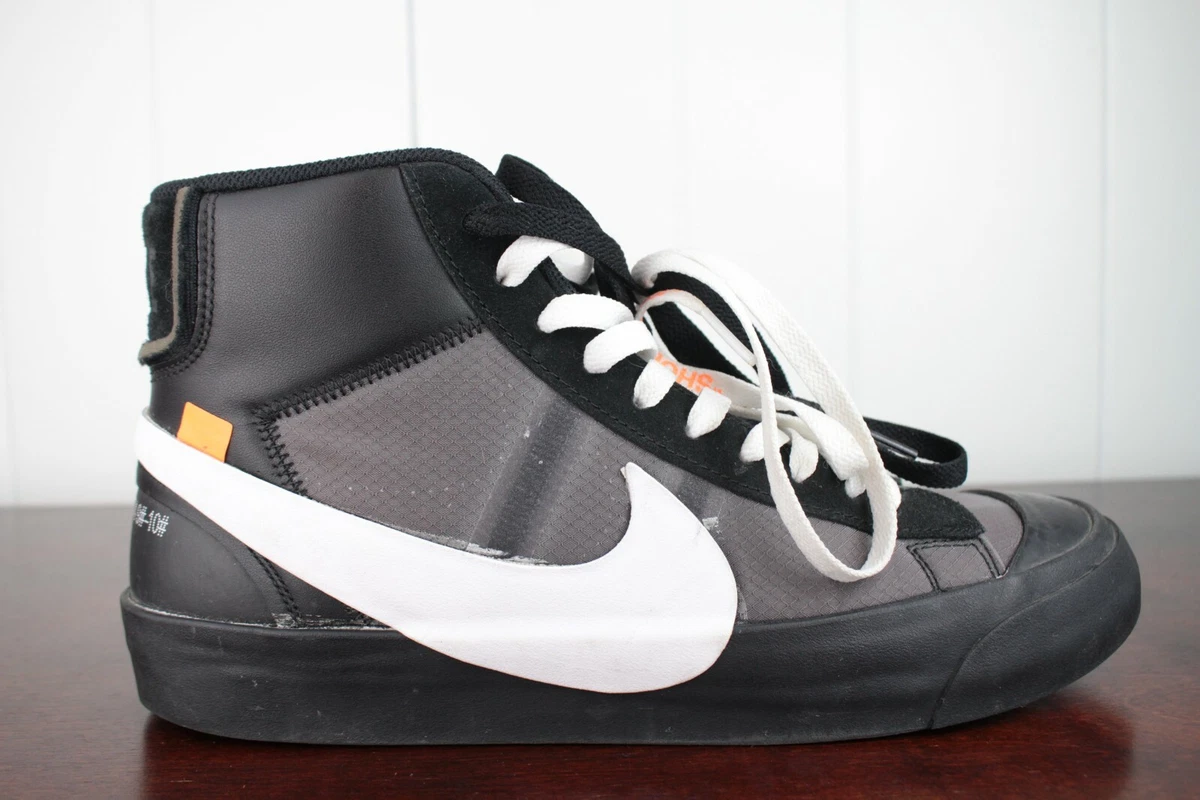 Off-White Nike Blazer Mid Grim Reaper Black White size 9.5