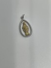 Sterling Silver 925 & Gold Overlay Virgin Mary￼ ￼Charm/Pendant — photo 1