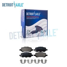 Rear Ceramic Brake Pads with Hardware for 2009 - 2016 Toyota Venza