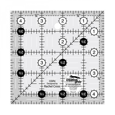 6 Pcs Quilting Rulers & Templates Set - Square Templates With 1/4" Seam Allowance For Sewing & Cutting Fabric - View #2