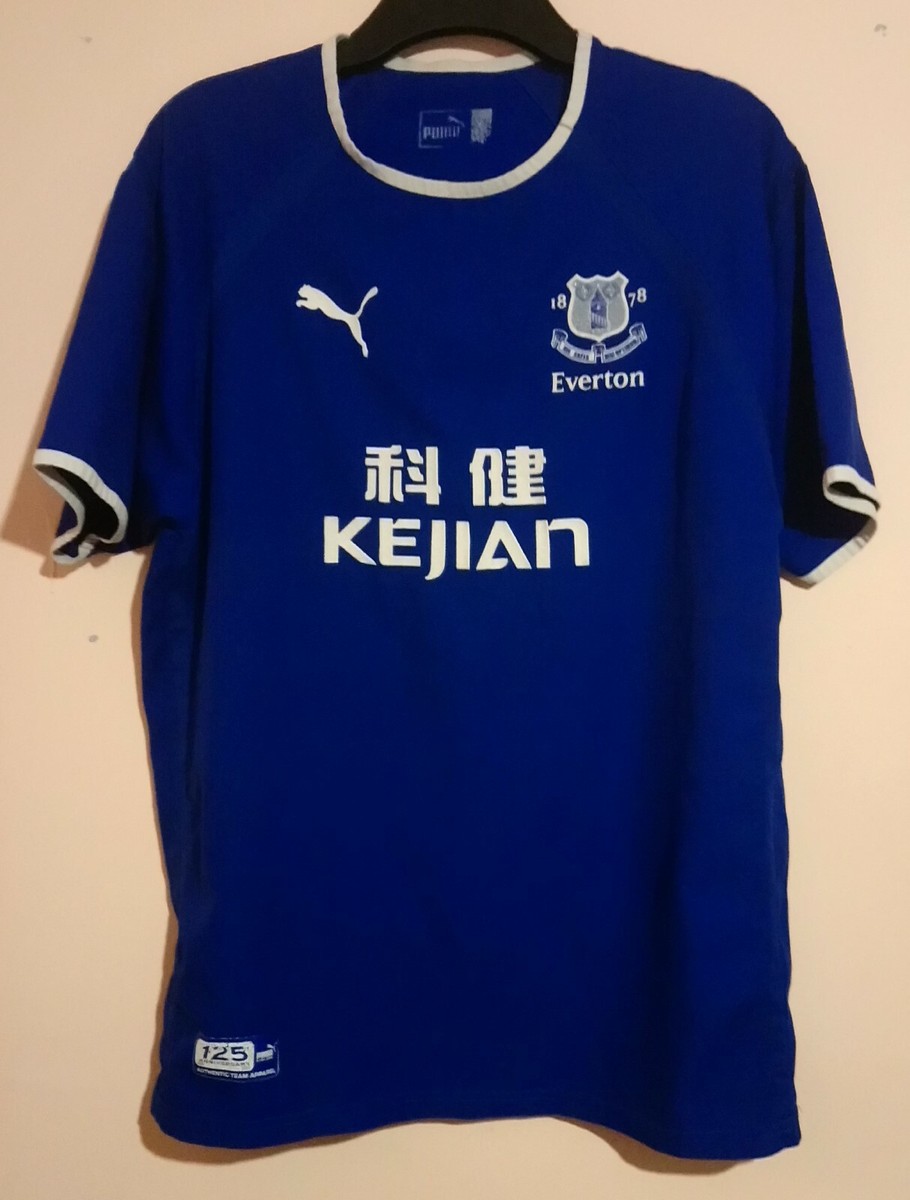 Puma Everton kejian Tシャツ EVERTON FOOTBALL CLUB 2003 BLUE HOME 125 ANNIVERSARY SHIRT