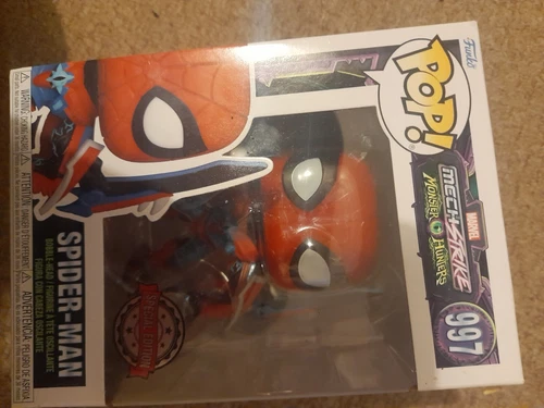 Funko Pop #997 ""Spider-Man"" de Mech Strike Monster Hunters
