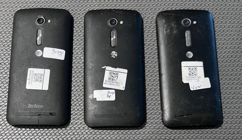 Defective Lot of 3 Asus Zenfone 2E Z00D 8GB GSM Unlocked 5" AT&T - Image 2 of 2