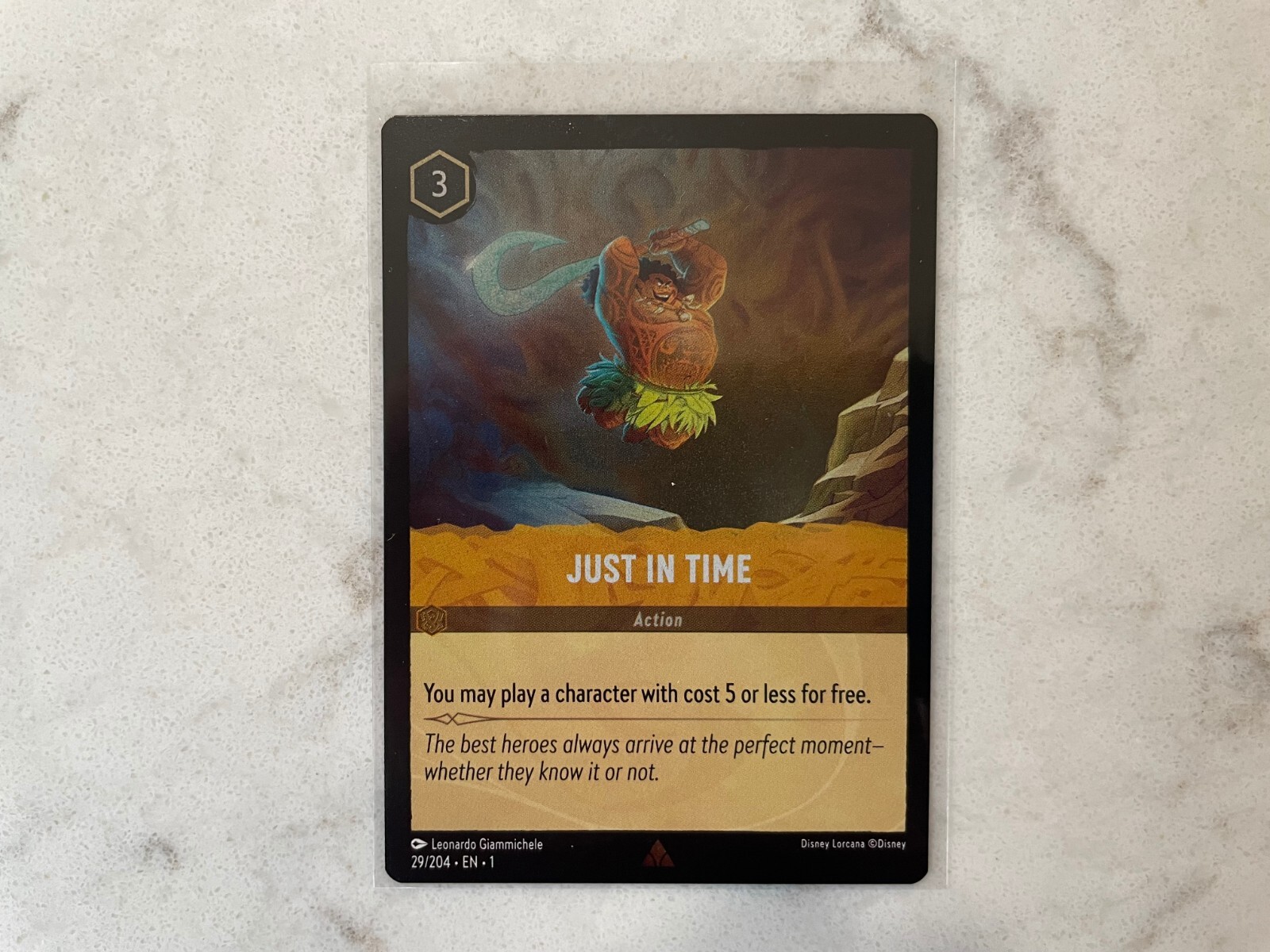 Disney Lorcana - Just in Time - The First Chapter - Near Mint COLD FOIL 29/204