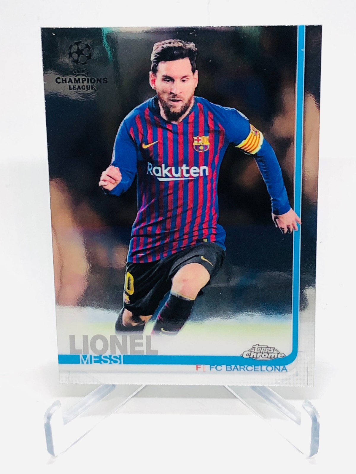 2018-19 Topps Chrome LIONEL MESSI UEFA Champions League Base Set #1 FC Barcelona