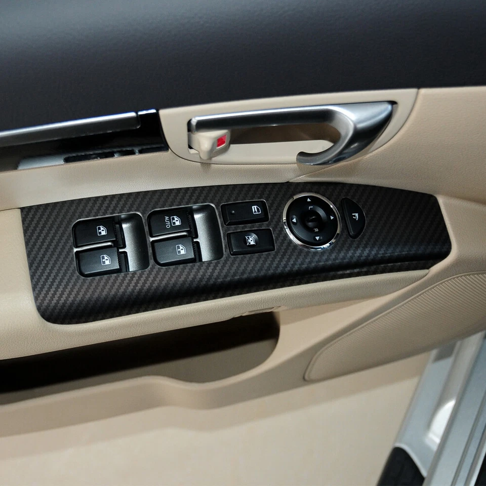 For Hyundai Santa Fe 2006-2012 3D Carbon Fiber Pattern Interior DIY Trim Decals Foto 3 de 4