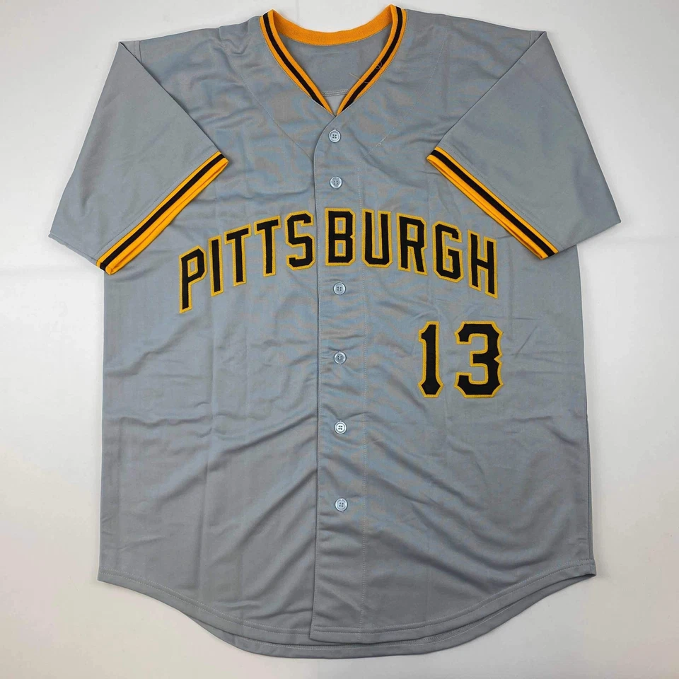 Autographed/Signed Ke'Bryan Hayes Pittsburgh Grey Baseball Jersey Beckett COA - Image 4 of 4