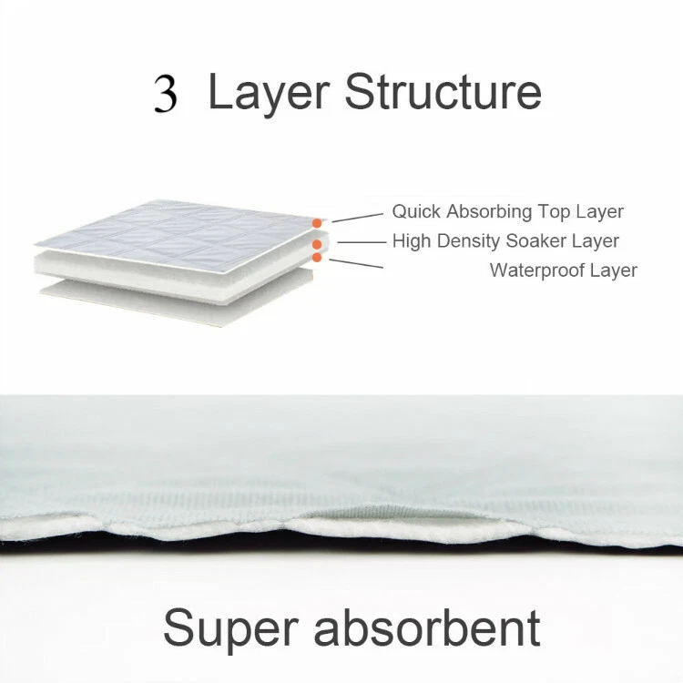 Washable Pet Dog Cat Puppy Training Pee Reusable Pads Cushion Bed Absorbent Mat - image 4 of 4