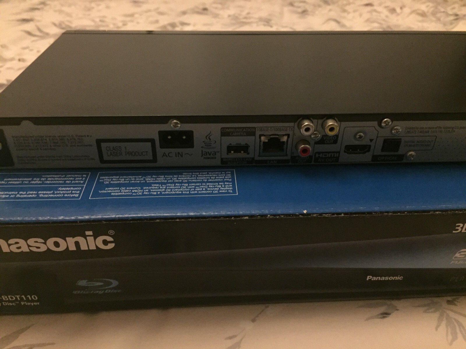 PANASONIC BLURAY DVD PLAYER DMPBDT110, BOXED C/W CONTROL & MANUAL eBay