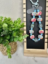 Blue Lotso Strawberry Handmade Phone Chain Toy Story Hand-Painted Beads & More!