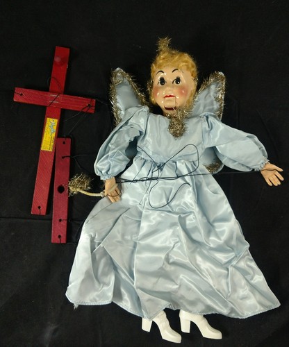 vintage talking angel/fairy god mother~marionette~15"~airplane