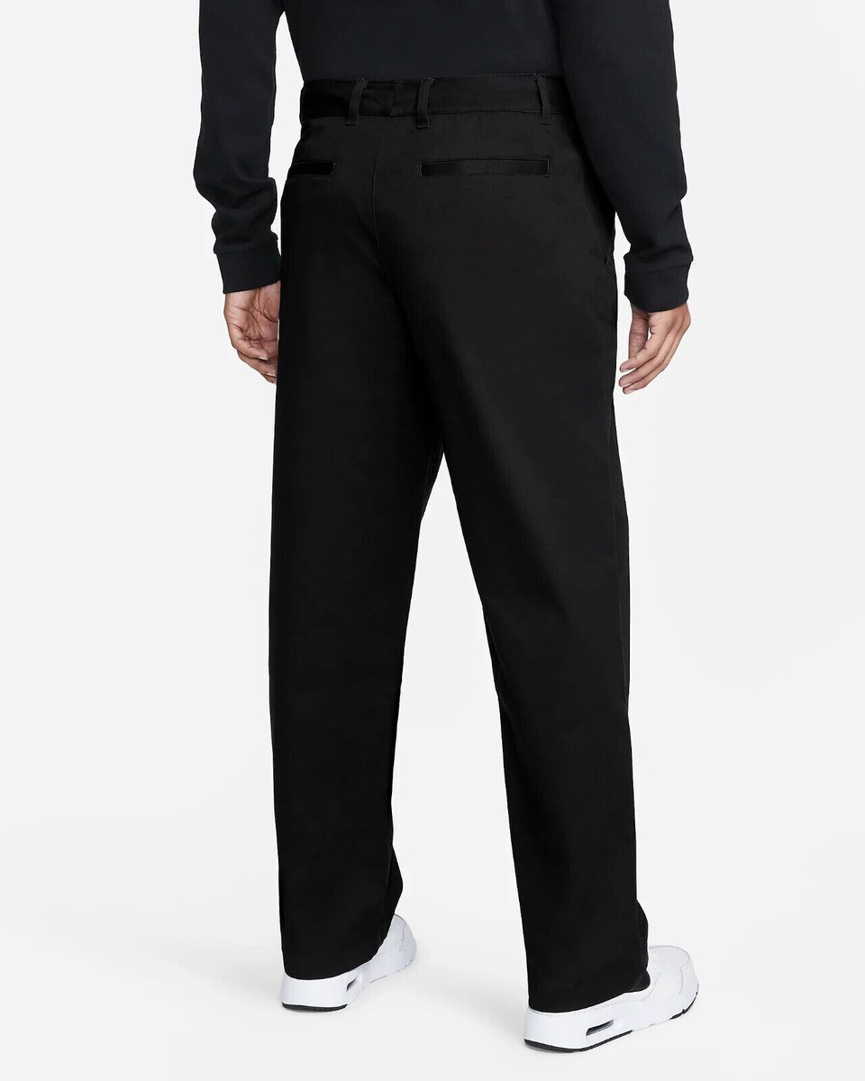 Nike Life Collection El Chino Cotton Twill Pants Black Size