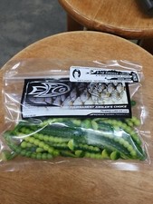 FLC P-78 Paddle Grub 3.1" Green/Yellow With Infused Scent Technology