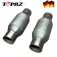 2x Universal Katalysator Keramik-400 Zelle 410250 2.5" T409 Edelstahl 5.9 Liter