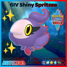 ✨ Ultra SHINY 6IV SPRITZEE ✨ Pokemon SWORD and SHIELD - Max lv1 +Free MasterBall