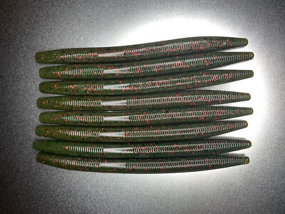 Yamamoto Senko Worm, 5", Watermelon W Black Flakes, 10 Pk - SFRC