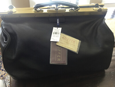 NEW With Tags Dr Koffer New York Leather Weekend Bag